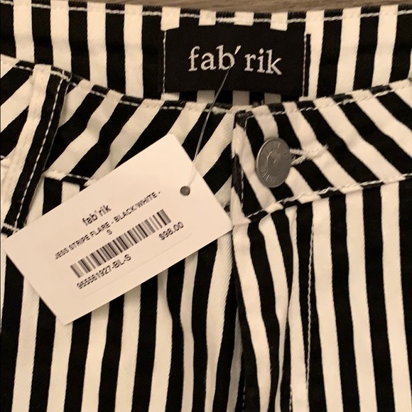 Black and white stripe flare jean - Picture 2 of 3